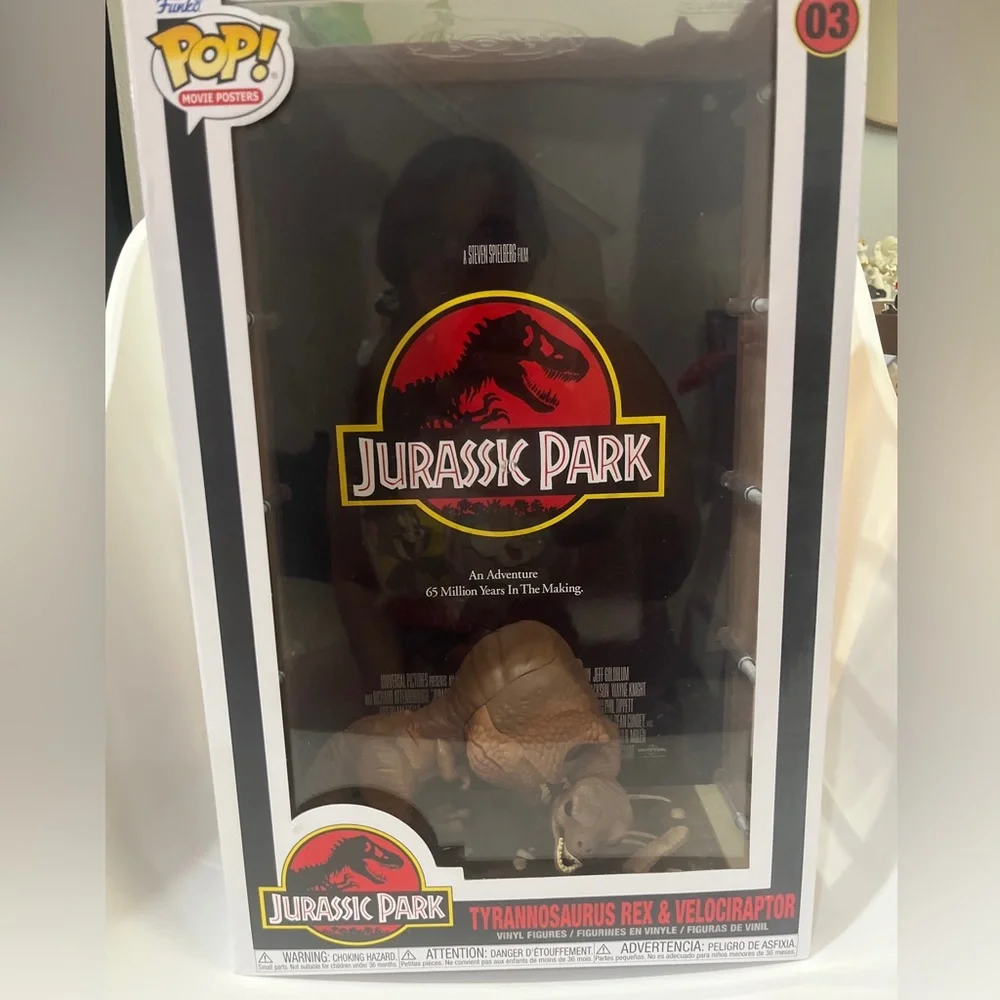 Jurassic Park Funko Pop! Movie Poster with Case LARGE - Picture 1 of 9